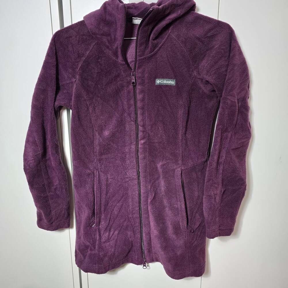 Columbia Fleece Jacket Size S Purple Hoodie